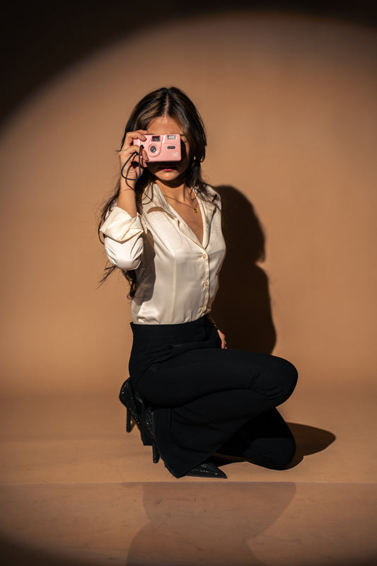 Silk Hour Champagne Shirt