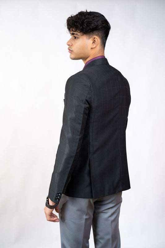 Black Sleek Matrix Blazer