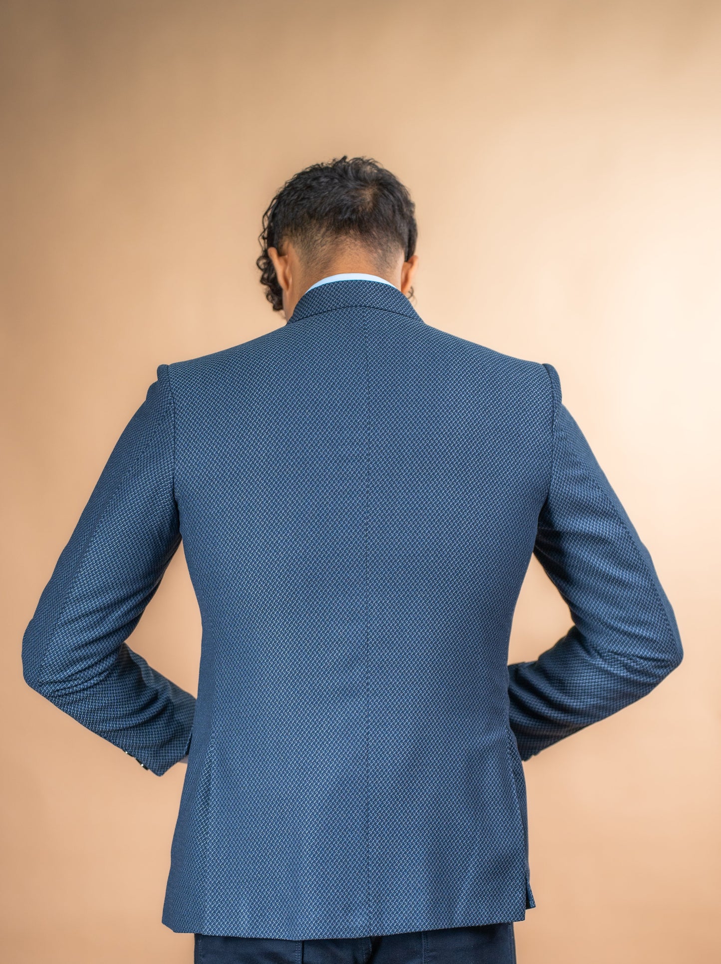 Midnight Weave Texture Blazer