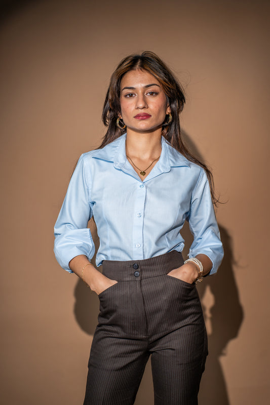 Celeste Flare Cotton Shirt