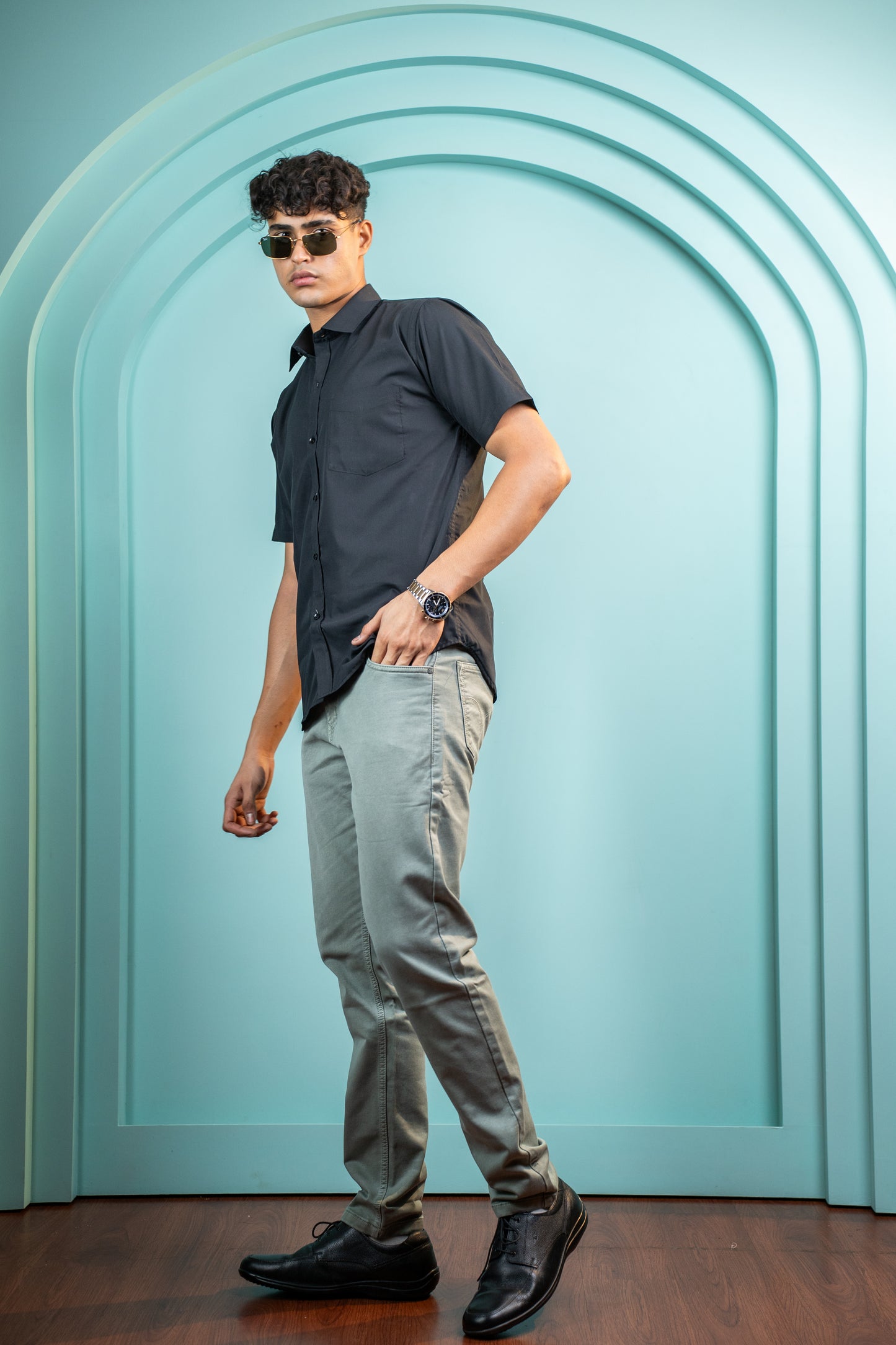 Essential Olive Cotton Jeans