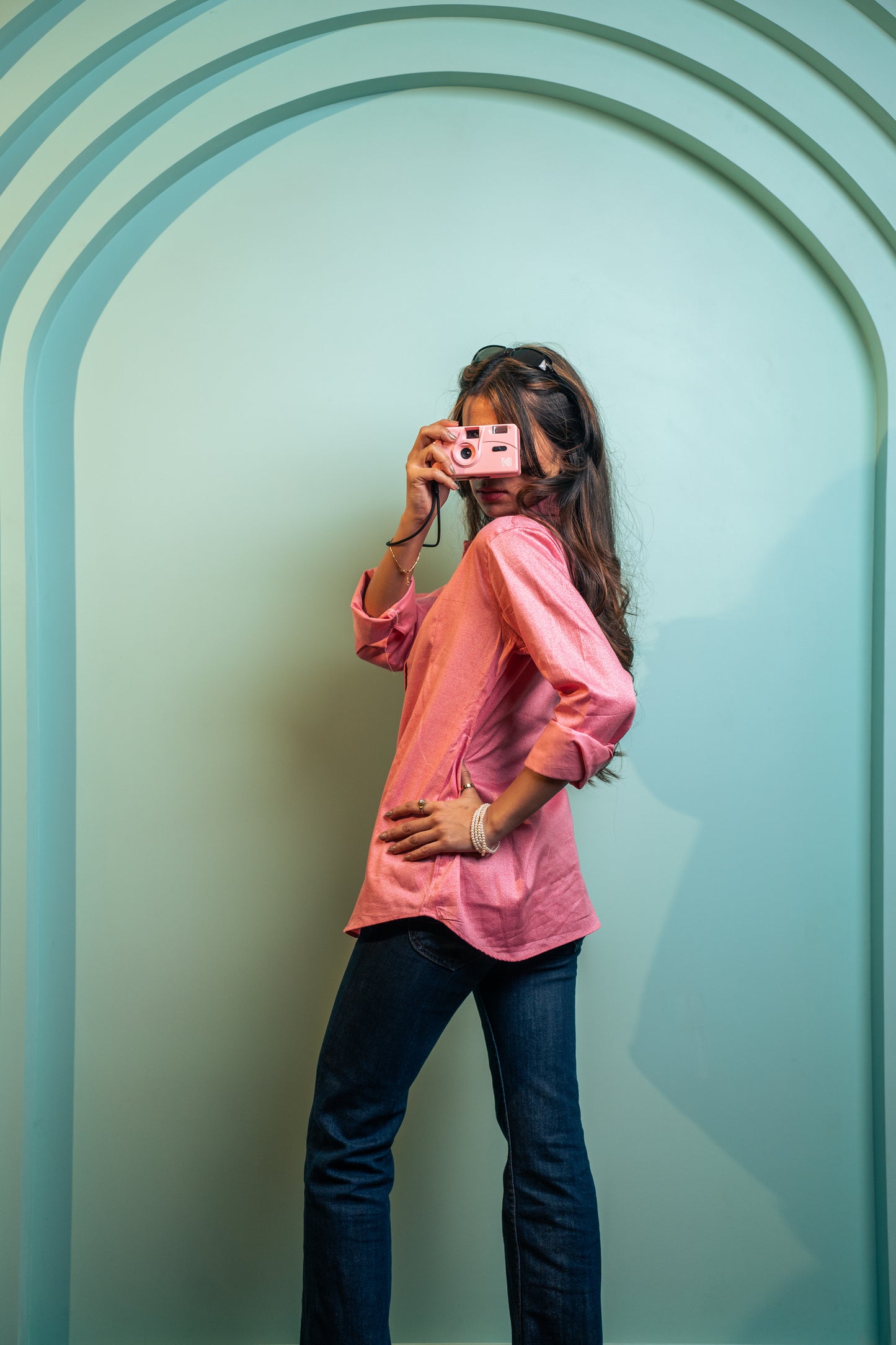 Blush Bloom Cotton Shirt