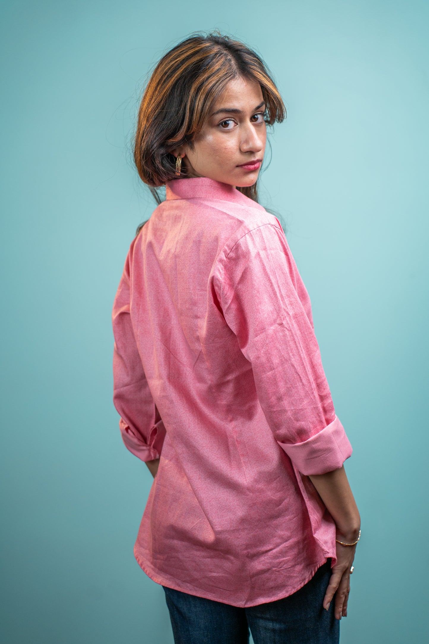 Blush Bloom Cotton Shirt