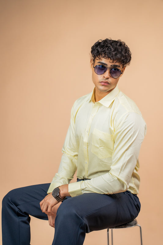 Lemon Haze Cotton Shirt