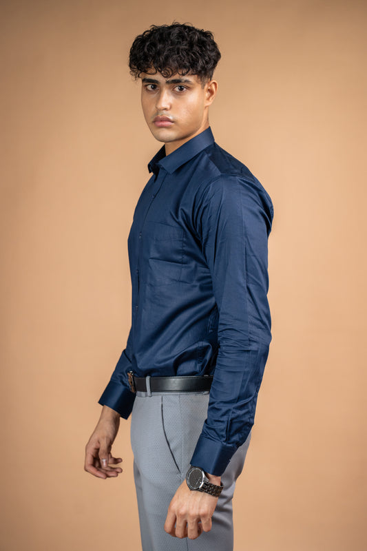 Deep Current Cotton Shirt