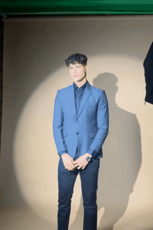 Midnight Weave Texture Blazer