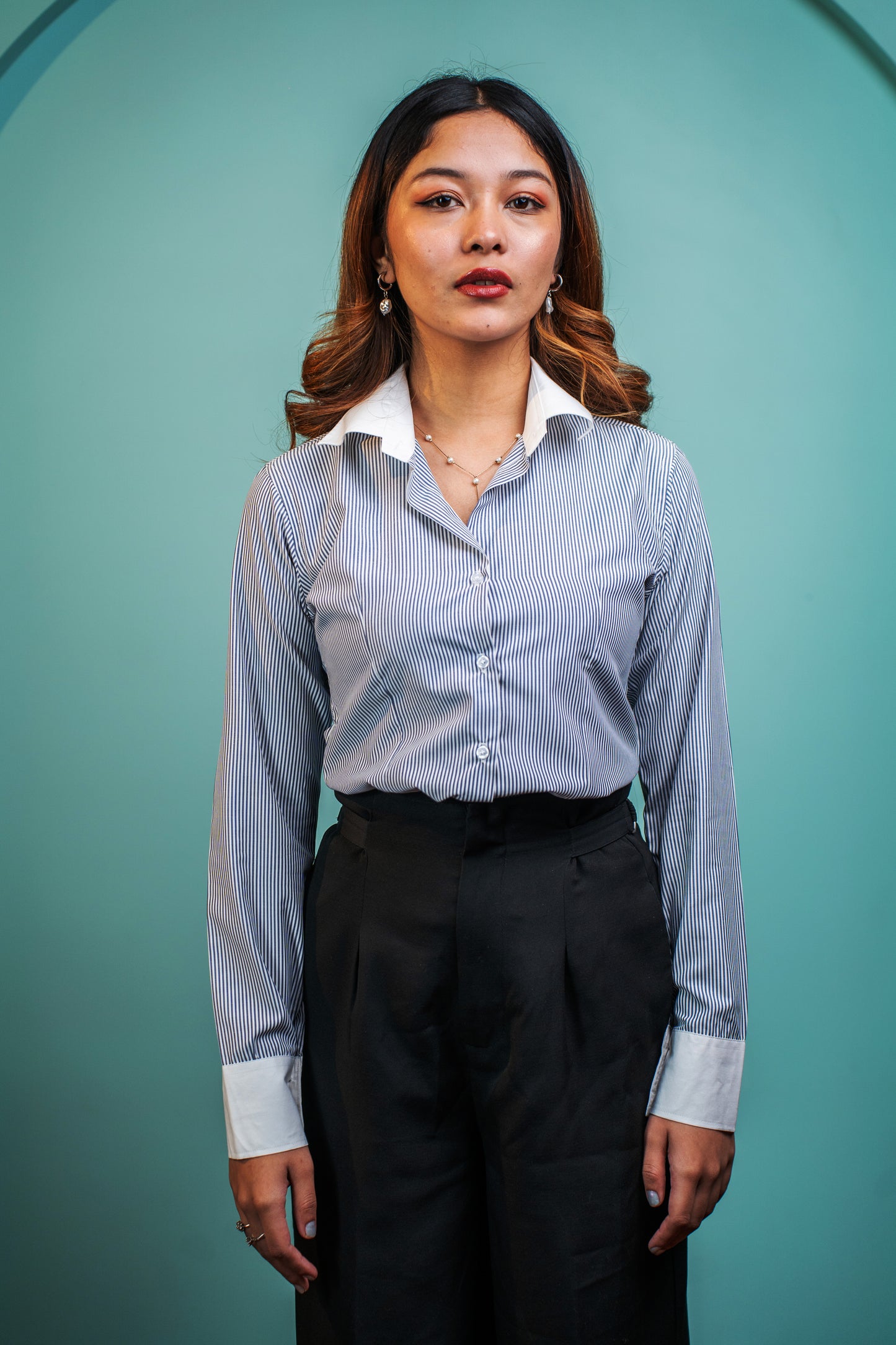 Skyline Striped Cotton Shirt
