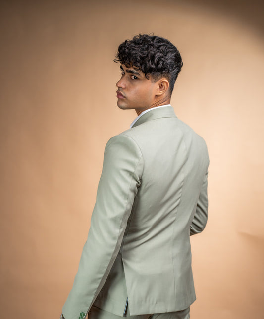 Olive Crest Three-Piece Suit
