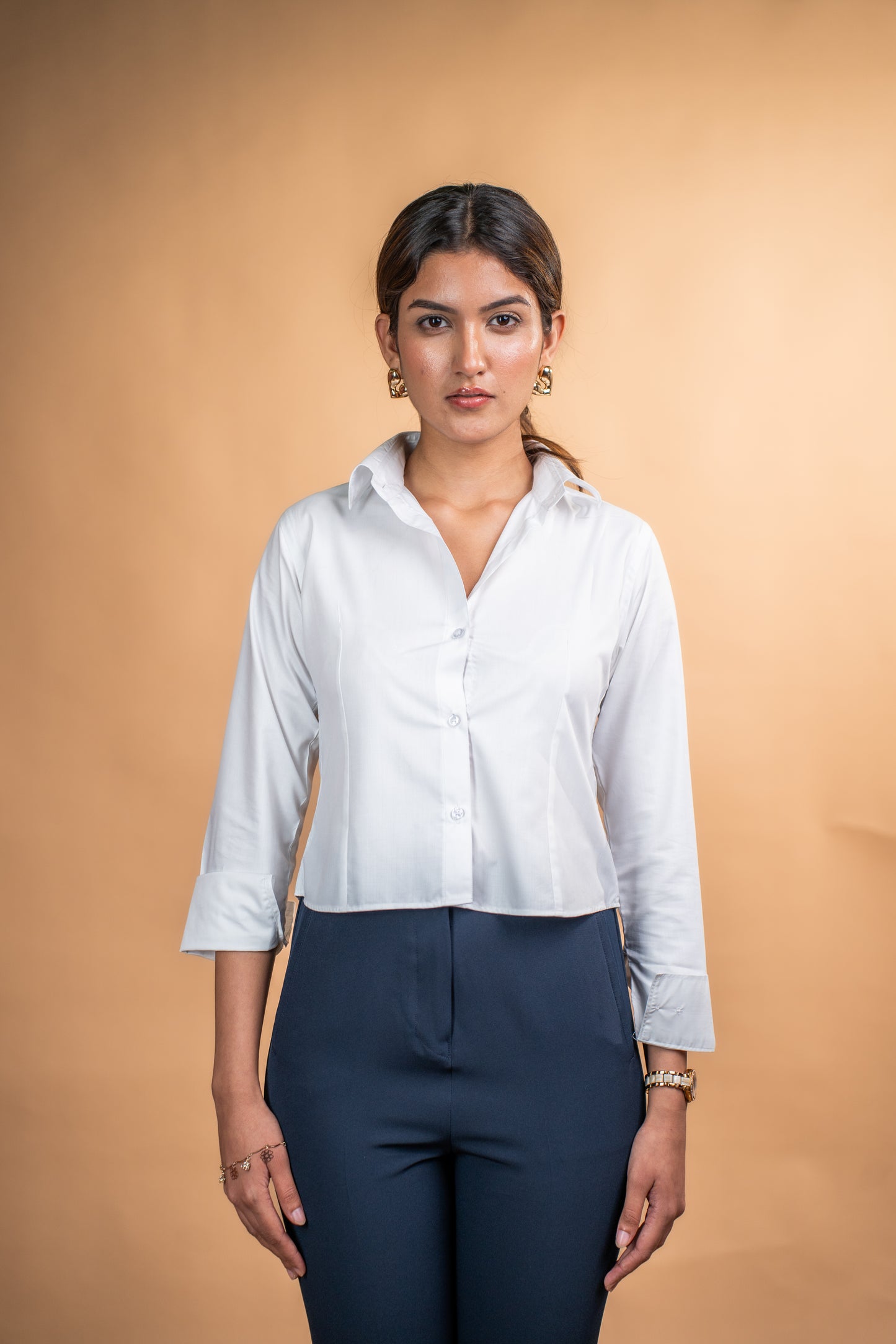 Cotton Cloud Crop Shirt