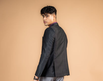 Black Sleek Matrix Blazer