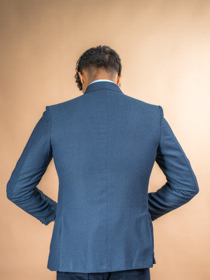 Midnight Weave Texture Blazer
