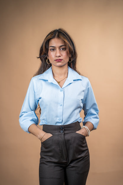 Celeste Flare Cotton Shirt