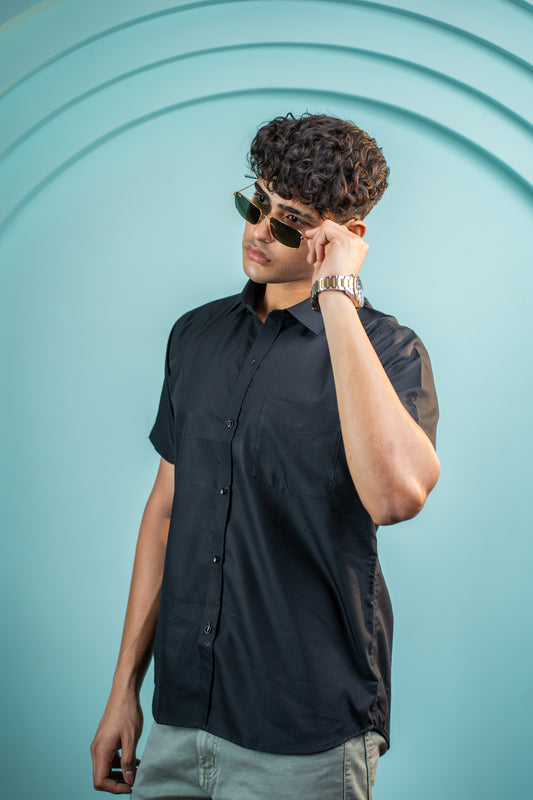 Midnight Ease Cotton Shirt