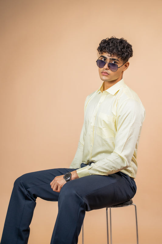Lemon Haze Cotton Shirt