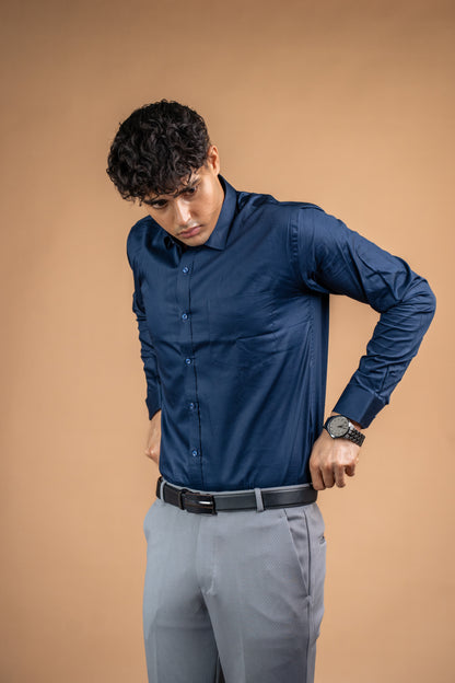 Deep Current Cotton Shirt