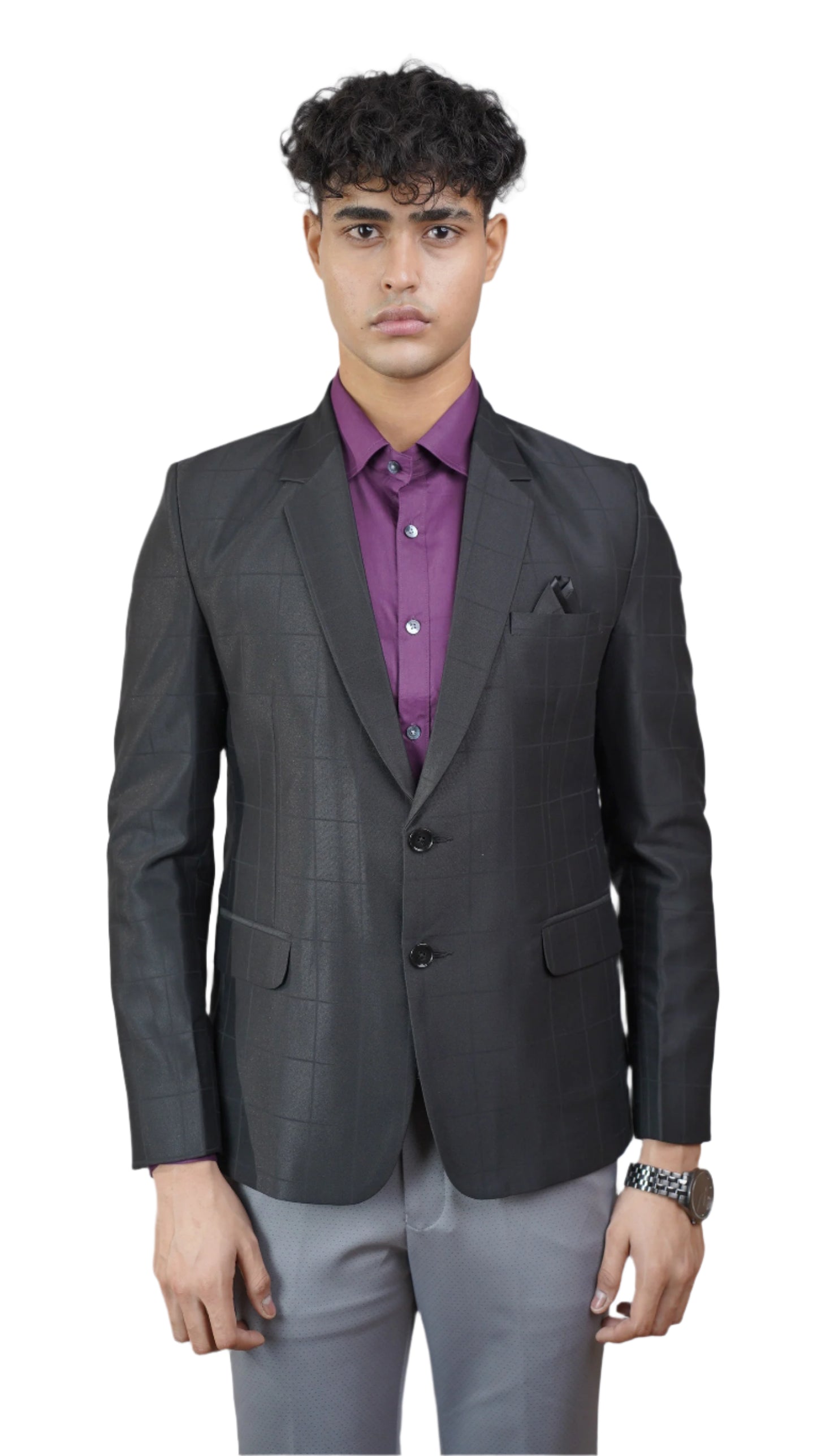 Black Sleek Matrix Blazer