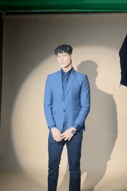 Midnight Weave Texture Blazer
